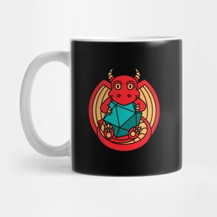 Baby Dragon d20 Dungeons and Dragons Mug